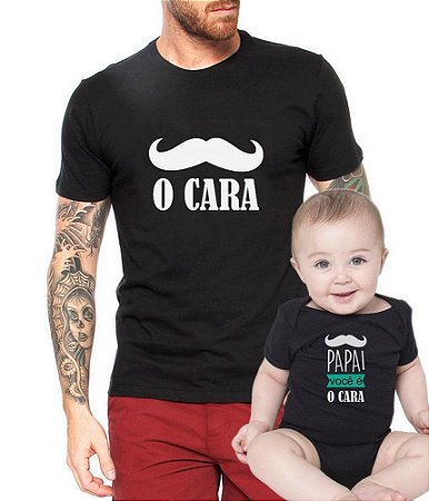 Camisa estampada pai e filho Clearance