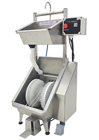 Lavador Elétrico De Botas E Mãos Acoplado Automático Com 01 Carretel