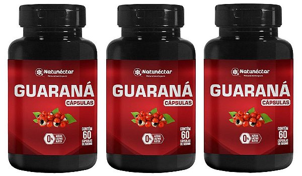 Kit 3uni Guaraná (3x 60 caps) - Natunectar