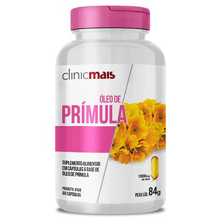 Óleo de Prímula 1000mg 60 cáps - Clinic Mais