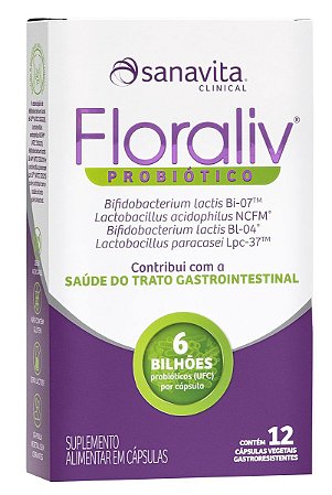 Floraliv Probiótico 12 cáps - Sanavita