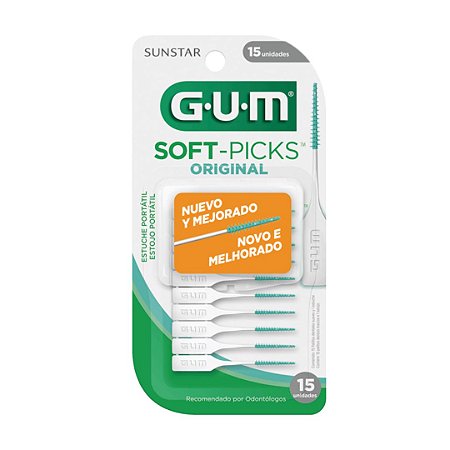 Soft Picks com 15 (Palito Interdental de Borracha) - Gum