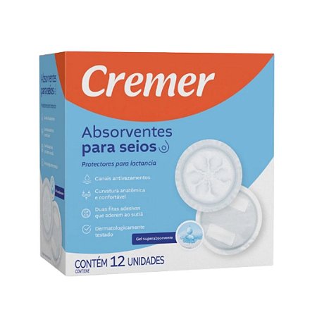 Protectores para Lactancia Cremer - Cont. 12 unidades