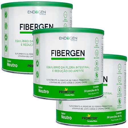 Kit 3uni Fibergen Neutro 210g - Endogen