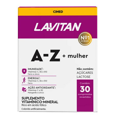 Lavitan A-Z Mulher 30cáps - Cimed