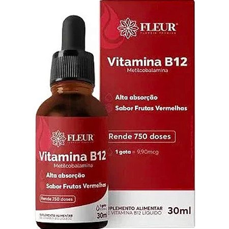 Vitamina B12 Gotas 30ml - Fleur
