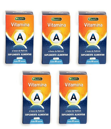 5x Vitamina A (5x 60 caps) - Eurofito