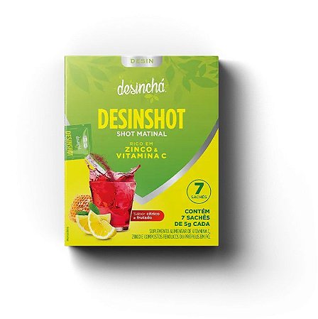 Desinshot c/ 7 sachês - Desinchá