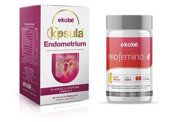 Kit TPM: Kpsula Endometrium (30 cápsulas) + Profemina+E (60 cápsulas) - Ekobé