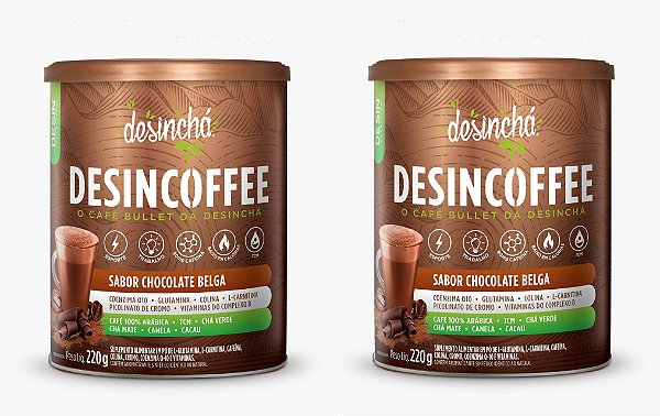 Kit 2x Desincoffee Chocolate Belga (2x 220gr) - Desinchá