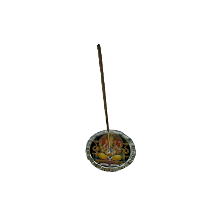 Incensário vertical pequeno em latão com figura esotérica - Figuras sortidas