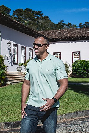 CAMISA POLO MEN VERDE CANA