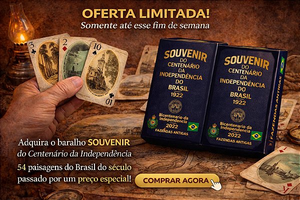 BARALHO do Bicentenário da Independência do Brasil (KIT COM PAR) - FRETE GRÁTIS