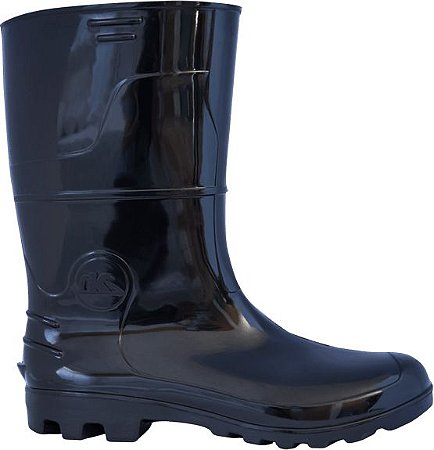 BOTA PVC CANO MEDIO PRETA N°41 IMBISEG