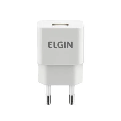 Carregador USB 5W Bivolt Branco Elgin