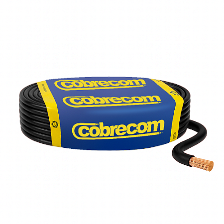Cabo Flexicom 10.0mm Preto 15mt Cobrecom