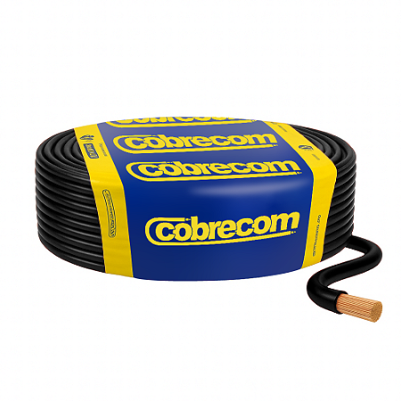 Cabo Flexicom 10.0mm Preto 50mt Cobrecom