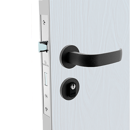 Fechadura Icaro Roseta 22 Py53 Preto Fosco Externa (B40Xe53) Soprano