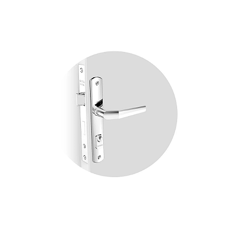 Fechadura Popline Esp15 Externa Cromado (B20Xe53) Soprano