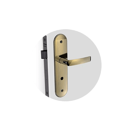 Fechadura Pali Espelho 43 Antique Bass Banheiro (B40Xe53) Soprano