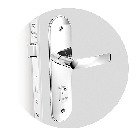 Fechadura Pali Espelho 43 Py53 Cromado Externa (B40Xe53) Soprano