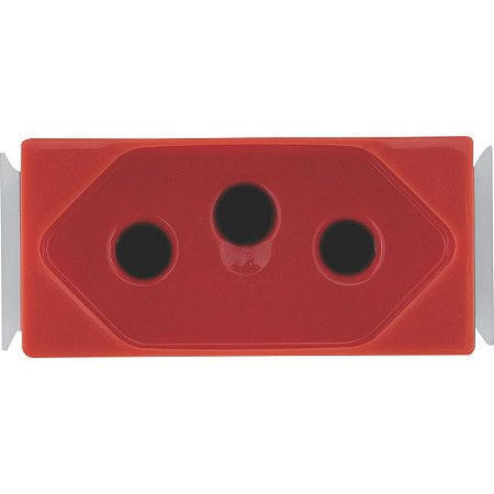 Modulo Aria Tomada 2P+T Nbr 20A Vermelho Tramontina