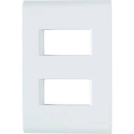 Placa Liz Branco 4X2 2P Separado Tramontina