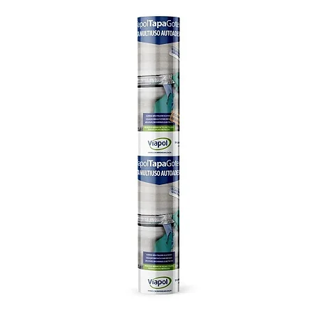 Fita Tapa Goteira Aluminizada 94Cmx10M Viapol