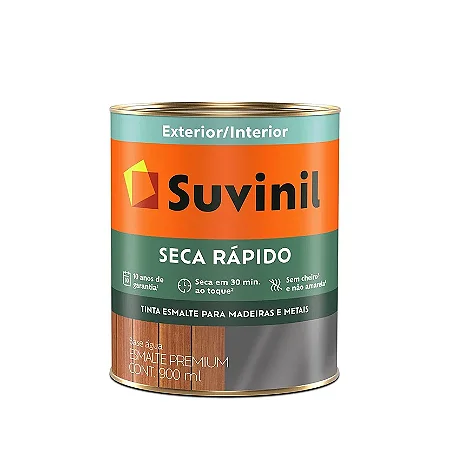 Esmalte Acetinado 0.9L Seca Rapido Branco Suvinil