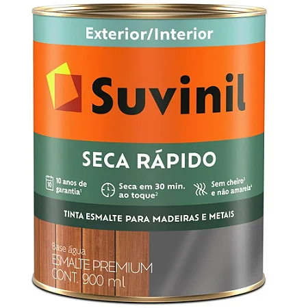Esmalte Brilhante 0.9L Seca Rapido Platina Suvinil