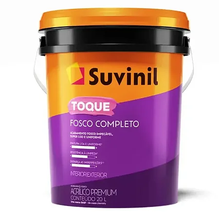 Tinta Acrilica Toque Fosco Completo 20L Branco Suvinil