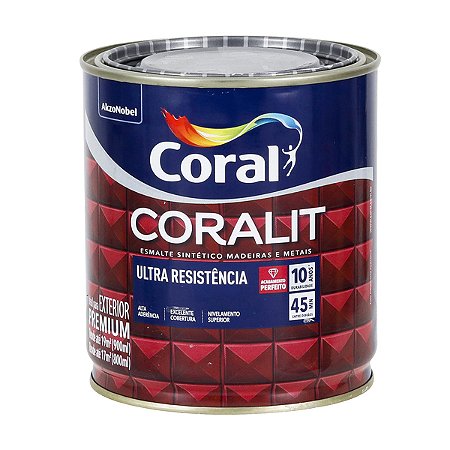 Esmalte Acetinado Coralit 0.9L Platina Coral