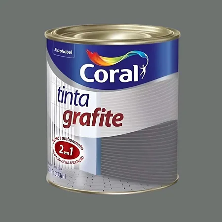 Tinta Grafite 0.9L Cinza Escuro Coral