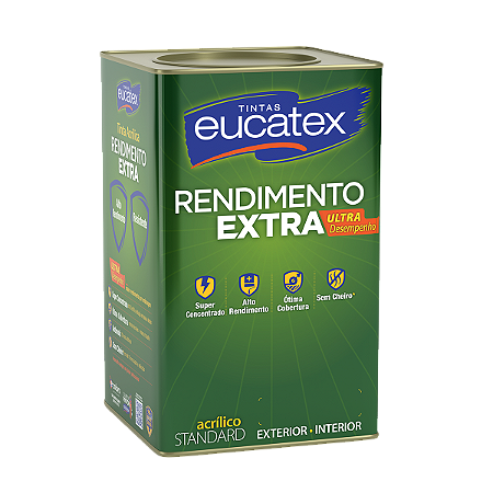 Tinta Acrilica Fosco 18L Rende Extra Azul Praia Eucatex