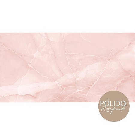 Piso Semi gres 60X120 Gran Quartzo Rosa Polido (Lb) Cx2,16 Formigres - cx2,160