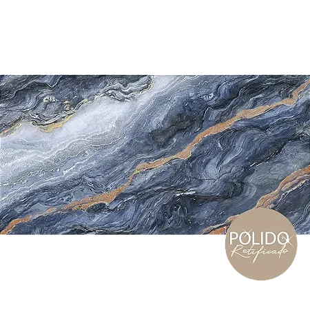 Piso Semi gres 60X120 Gran Baltic Blue Polido (Lb) Cx2,16 Formigres - cx2,160