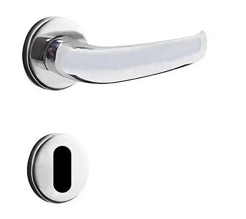 Fechadura Mz920 R64 Roseta Cromado Interna Papaiz