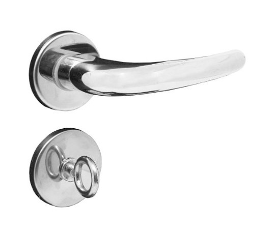 Fechadura Mz920 R66 Roseta Acetinado Banheiro Papaiz
