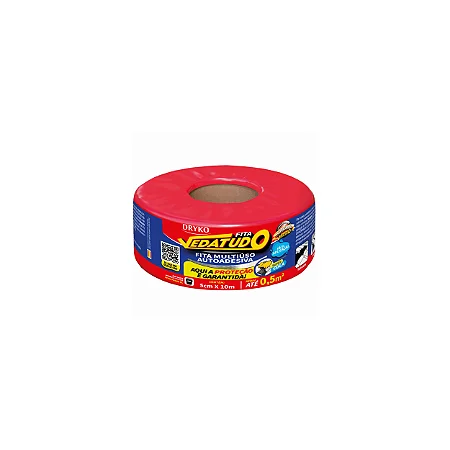 Fita Manta Asfaltica Adesiva Aluminizada Multiuso Vedatudo Drykofita 5cm 10m Dryko