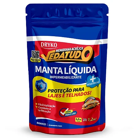 Manta Liquida 1,2Kg Branco Vedatudo Dryko
