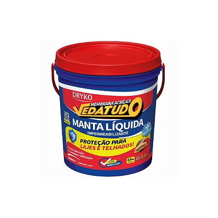 Manta Liquida 3,6Kg Branco Vedatudo Dryko