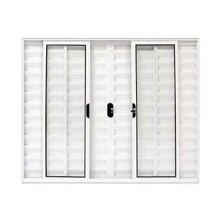 Veneziana Aluminio 6 Folhas 100X120 Economica Branco Janellot