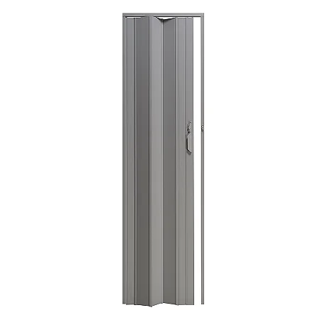 Porta Sanfonada Pvc 80 cm Cinza Plastilit