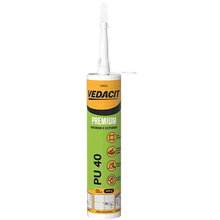 Selante Adesivo Pu 40 400g Preto Vedacit