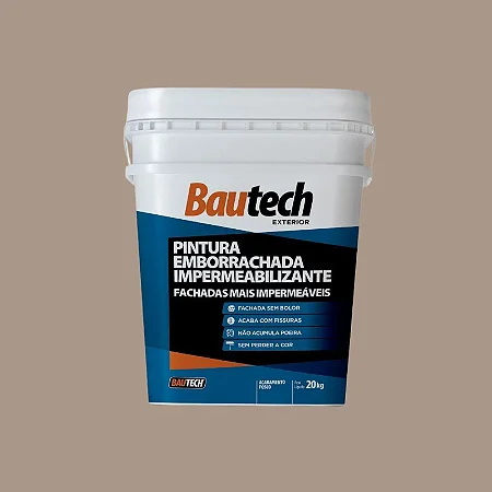 Tinta Acrilica Fosco 20Kg Pintura Emborrachada Camurça Bautech