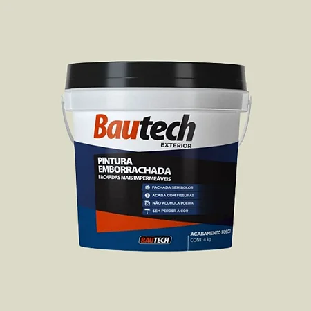 Tinta Acrilica Fosco 4Kg Pintura Emborrachada Gelo Bautech