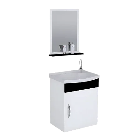 Toucador Siena Suspenso 40 Preto Rorato