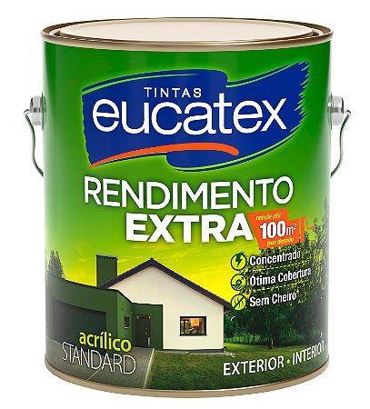 TINTA ACRILICA FOSCO 3,6L BRANCO RENDE EXTRA EUCATEX