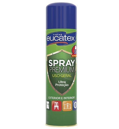 Spray Alta Temperatura Preto Fosco Eucatex