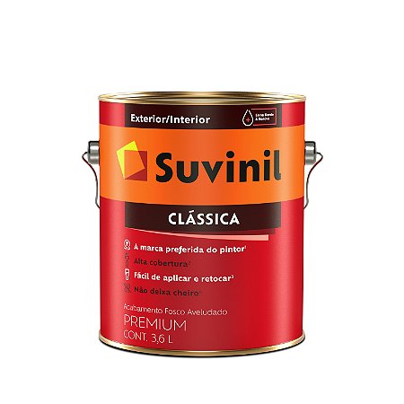 LATEX CLASSICA FOSCO BRANCO NEVE 3,6L SUVINIL